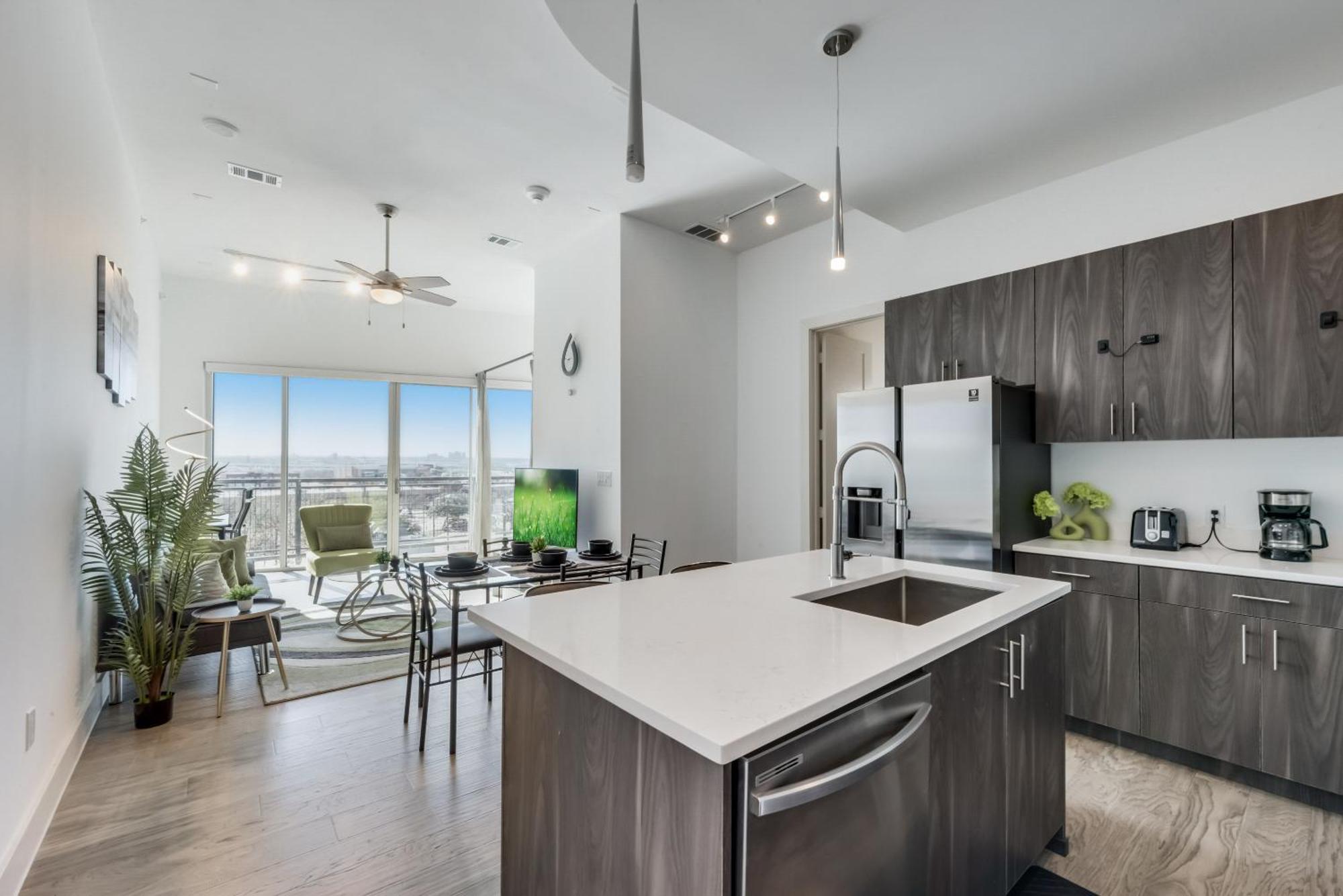 Snappy Loft Style 2Br I Gym I Parking I Workspace Dallas Buitenkant foto